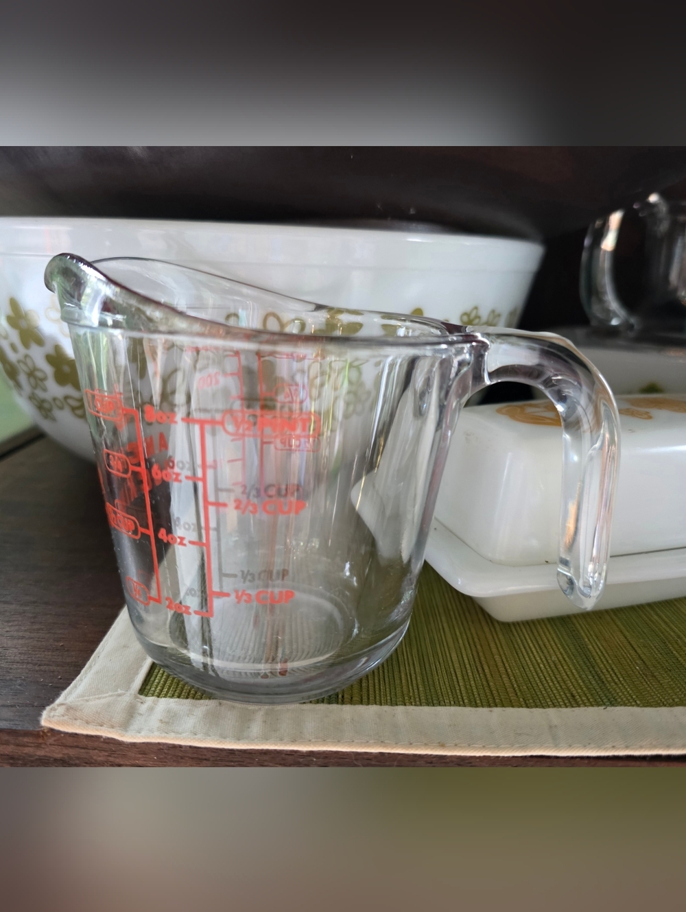 1 Cup Anchor Hocking CLear Glass Measuring Cup